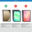 Tablet hoes met 2-Pack screenprotector geschikt voor Samsung Galaxy Tab A11 Plus (2025) - Tablethoesje - Tab A11 Plus hoes - Trifold case - 11 Inch - Groen