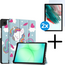 Tablet hoes met 2-Pack screenprotector geschikt voor Samsung Galaxy Tab A11 Plus (2025) - Tablethoesje - Tab A11 Plus hoes - Trifold case - 11 Inch - Eenhoorn