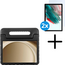 Tablet hoes Kids Cover met 2-pack screenprotector geschikt voor Samsung Galaxy Tab A11 (2025) - Tablethoesje - Tab A11 hoes - Kids Cover Hoes - 8.7 Inch - Zwart