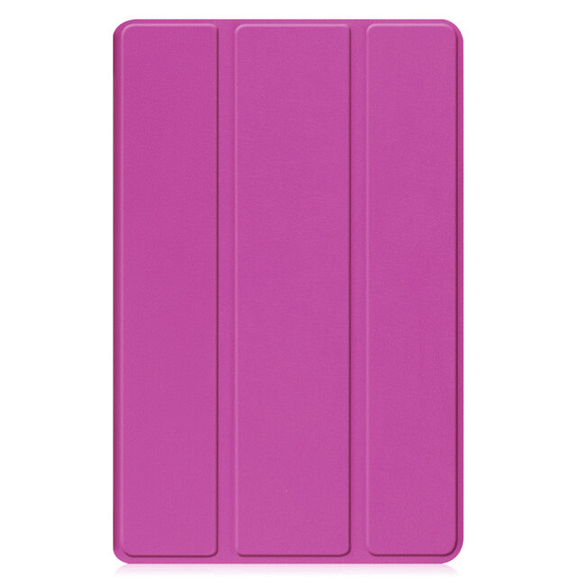 Tablet hoes met 2-Pack screenprotector geschikt voor Samsung Galaxy Tab A11 (2025) - Tablethoesje - Tab A11 - Trifold case - 8.7 Inch - Paars
