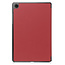 Tablet hoes met 2-Pack screenprotector geschikt voor Samsung Galaxy Tab A11 (2025) - Tablethoesje - Tab A11 - Trifold case - 8.7 Inch - Donker Rood