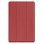 Tablet hoes met 2-Pack screenprotector geschikt voor Samsung Galaxy Tab A11 (2025) - Tablethoesje - Tab A11 - Trifold case - 8.7 Inch - Donker Rood