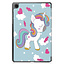 Tablet hoes met 2-Pack screenprotector geschikt voor Samsung Galaxy Tab A11 (2025) - Tablethoesje - Tab A11 - Trifold case - 8.7 Inch - Eenhoorn