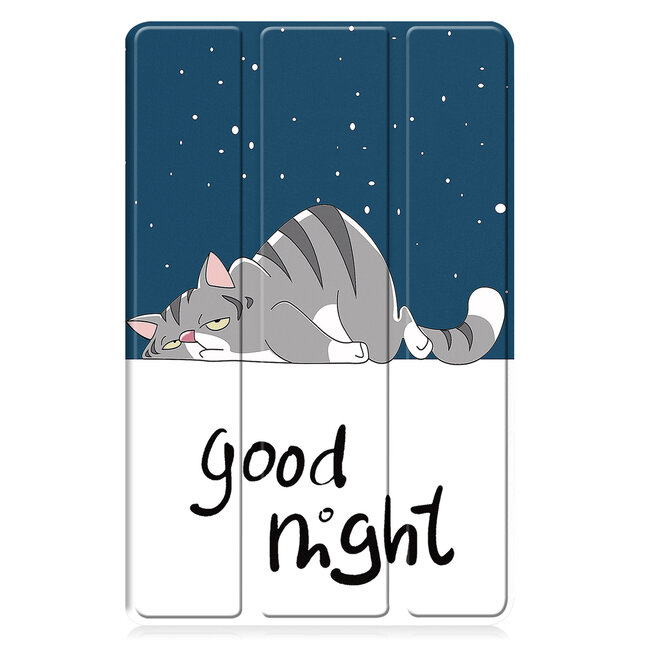 Tablet hoes met 2-Pack screenprotector geschikt voor Samsung Galaxy Tab A11 (2025) - Tablethoesje - Tab A11 - Trifold case - 8.7 Inch - Goodnight