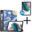 Tablet hoes met 2-Pack screenprotector geschikt voor Samsung Galaxy Tab A11 (2025) - Tablethoesje - Tab A11 - Trifold case - 8.7 Inch - Sterrenhemel