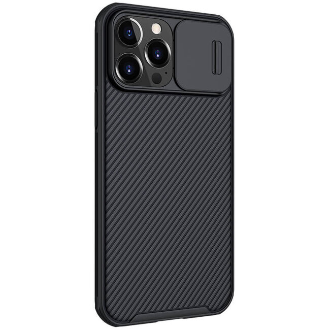 Telefoonhoesje geschikt voor Apple iPhone 14 Plus - Nillkin CamShield Pro Case - Zwart