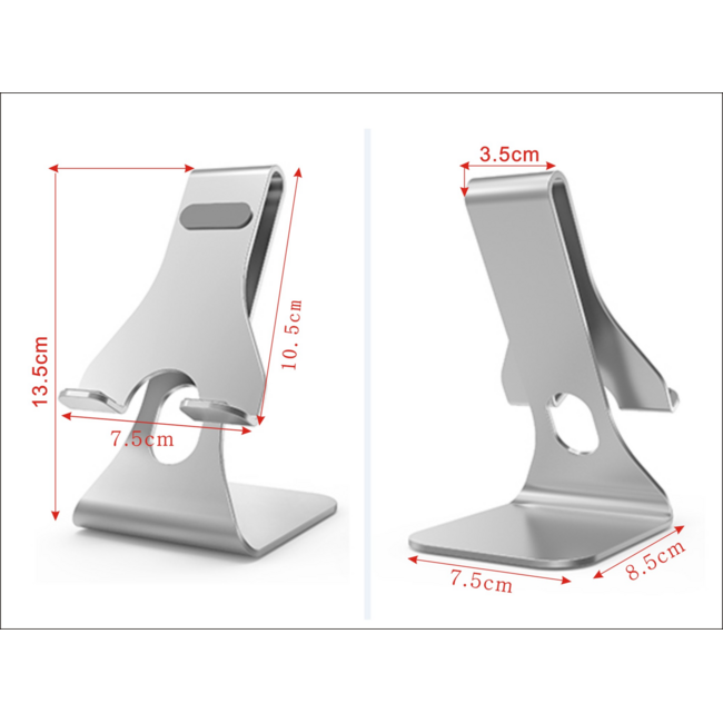 Universele Telefoonhouder - Ergonomisch design - Smartphone standaard voor Bureau of Tafel - Rosé-Goud