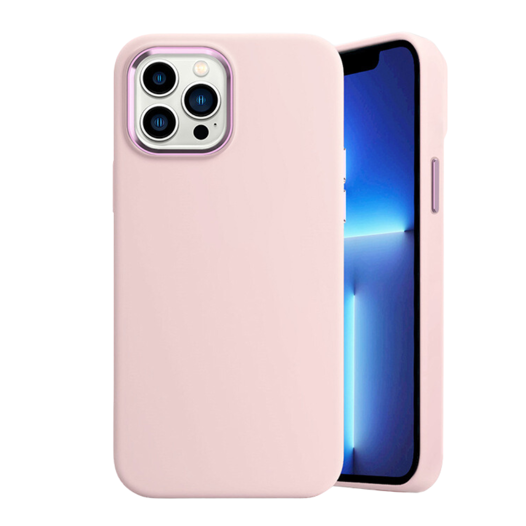 Hoozey - Hoesje geschikt voor Apple iPhone 14 Pro - Liquid Siliconen - Roze afbeelding