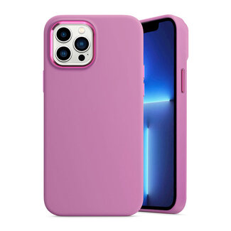 Hoozey - Hoesje geschikt voor Apple iPhone 14 Pro - Liquid Siliconen - Paars