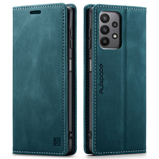 Hoesje geschikt voor Samsung Galaxy A23 - Wallet Book Case - Magneetsluiting - met RFID bescherming - Blauw