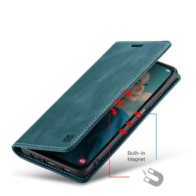 Hoesje geschikt voor Samsung Galaxy A23 - Wallet Book Case - Magneetsluiting - met RFID bescherming - Blauw