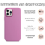 Hoozey - Hoesje geschikt voor Apple iPhone 14 - Liquid Siliconen - Paars