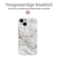 Hoozey - Hoesje geschikt voor Apple iPhone 14 Pro - Marble Print - Wit