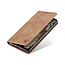 CaseMe - Hoesje geschikt voor Xiaomi Redmi Note 11 - Wallet Book Case - Magneetsluiting - Licht Bruin