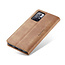 CaseMe - Hoesje geschikt voor Xiaomi Redmi Note 11 - Wallet Book Case - Magneetsluiting - Licht Bruin