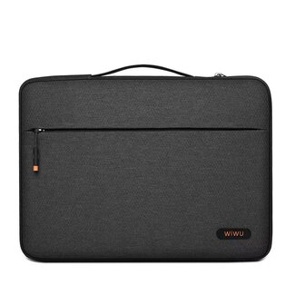WIWU WIWU - Laptoptas- Laptophoes 13 inch - Laptophoes- Laptoptas - Laptop Sleeve- Laptop Tas- Laptop Sleeve met voorvak - Zwart