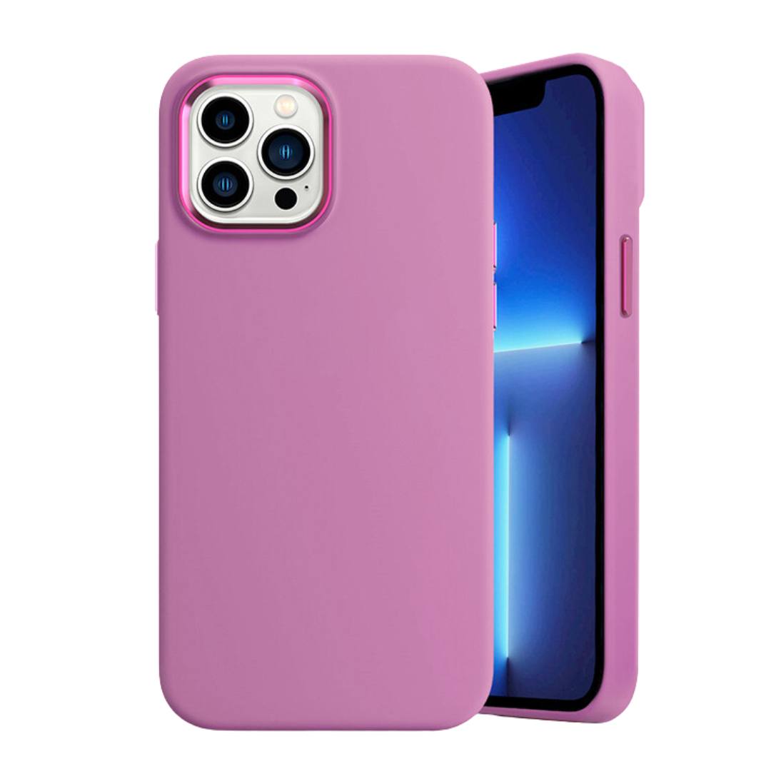 Hoozey - Hoesje geschikt voor Apple iPhone 13 Pro - Liquid Siliconen - Paars afbeelding
