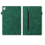 Case2go - Tablet hoes geschikt voor iPad 10.2 (2021/2020/2019) - Business Wallet Book Case - Met pasjeshouder - Groen