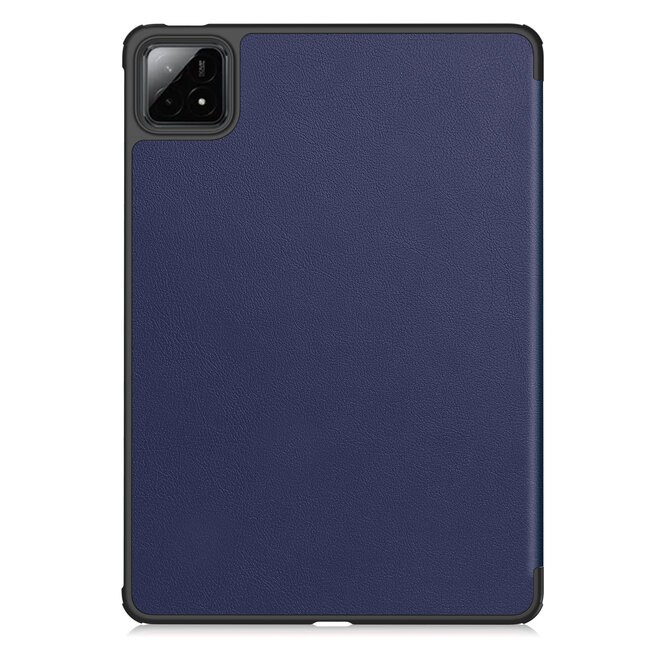 Tablet hoes geschikt voor Xiaomi Pad 8 / 8 Pro - Tri-fold hoes met Auto/Wake functie en Magnetische sluiting - Tabletcase - Tablethoesje - Donker Blauw
