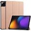Tablet hoes geschikt voor Xiaomi Pad 8 / 8 Pro - Tri-fold hoes met Auto/Wake functie en Magnetische sluiting - Tabletcase - Tablethoesje - Rose Goud