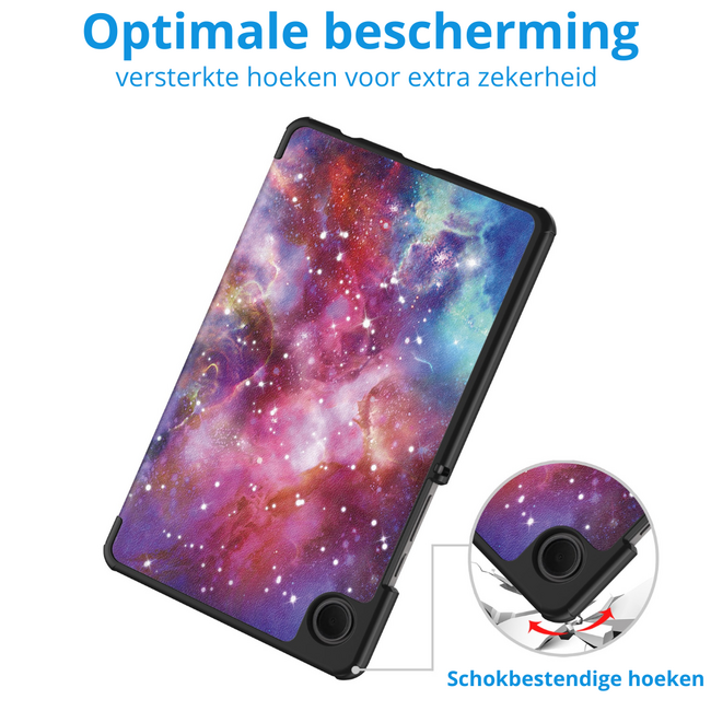 Tablet hoes geschikt voor Samsung Galaxy Tab A11 (2025) - Met Auto/Wake functie  - Tri-Fold Hoes - 8.7 inch - Galaxy
