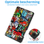 Tablet hoes geschikt voor Samsung Galaxy Tab A11 (2025) - Met Auto/Wake functie  - Tri-Fold Hoes - 8.7 inch - Graffiti