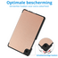 Tablet hoes geschikt voor Samsung Galaxy Tab A11 (2025) - Met Auto/Wake functie  - Tri-Fold Hoes - 8.7 inch - Rose Gold