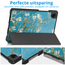 Tablet hoes geschikt voor Samsung Galaxy Tab A11 (2025) - Met Auto/Wake functie  - Tri-Fold Hoes - 8.7 inch - Witte Bloesem