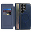 Hoesje geschikt voor Samsung Galaxy S25 Ultra - Met Pasjeshouder - Geschikt voor MagSafe - Met magnetische sluiting - Blauw