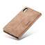 CaseMe - Hoesje geschikt voor Apple iPhone X / XS - Wallet Book Case - Magneetsluiting - Licht Bruin