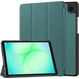 Tablet hoes geschikt voor Samsung Galaxy Tab A11 (2025) - Met Auto/Wake functie  - Tri-Fold Hoes - 8.7 inch - Groen