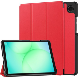 Tablet hoes geschikt voor Samsung Galaxy Tab A11 (2025) - Met Auto/Wake functie  - Tri-Fold Hoes - 8.7 inch - Rood