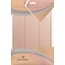 Hoozey - Tablet hoes geschikt voor Xiaomi Redmi Pad 2 Pro 2025 - Tri-fold hoes met Auto/Wake Functie en magneetsluiting - 12.1 inch - Rosé Goud