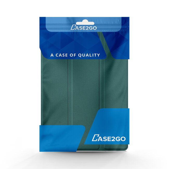 Tablet hoes geschikt voor Xiaomi Redmi Pad 2 Pro 2025 - Tri-fold hoes met Auto/Wake Functie en magneetsluiting - 12.1 inch - Donker Groen