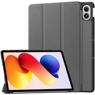 Hoozey Hoozey - Tablet hoes geschikt voor Xiaomi Redmi Pad 2 Pro 2025 - Tri-fold hoes met Auto/Wake Functie en magneetsluiting - 12.1 inch - Grijs
