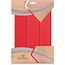 Hoozey - Tablet hoes geschikt voor Xiaomi Redmi Pad 2 Pro 2025 - Tri-fold hoes met Auto/Wake Functie en magneetsluiting - 12.1 inch - Rood