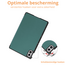 Hoozey - Tablet hoes geschikt voor Xiaomi Redmi Pad 2 Pro 2025 - Tri-fold hoes met Auto/Wake Functie en magneetsluiting - 12.1 inch - Donker Groen