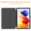 Hoozey - Tablet hoes geschikt voor Xiaomi Redmi Pad 2 Pro 2025 - Tri-fold hoes met Auto/Wake Functie en magneetsluiting - 12.1 inch - Donker Groen