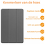 Hoozey - Tablet hoes geschikt voor Xiaomi Redmi Pad 2 Pro 2025 - Tri-fold hoes met Auto/Wake Functie en magneetsluiting - 12.1 inch - Grijs