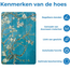 Tablet hoes geschikt voor Xiaomi Redmi Pad 2 Pro 2025 - Tri-fold hoes met Auto/Wake Functie en magneetsluiting - 12.1 inch - Witte Bloesem