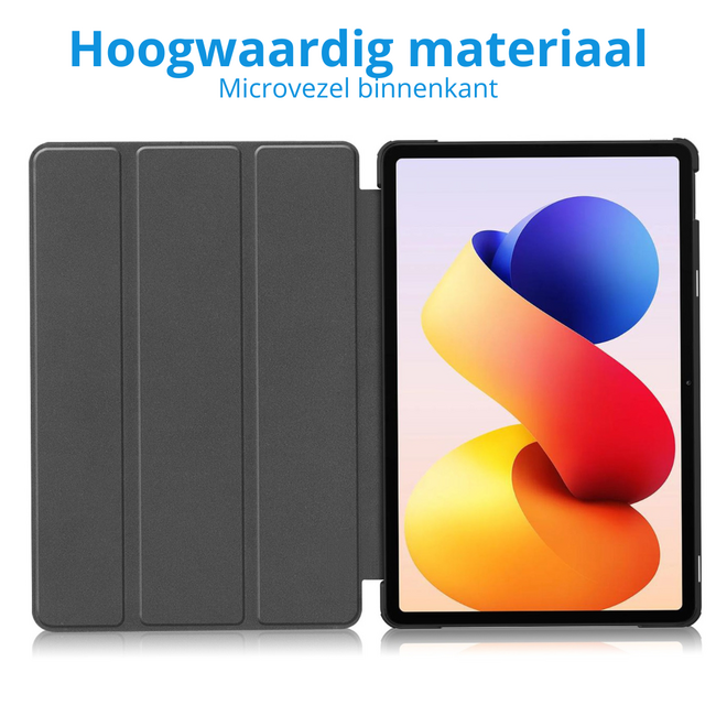 Tablet hoes geschikt voor Xiaomi Redmi Pad 2 Pro 2025 - Tri-fold hoes met Auto/Wake Functie en magneetsluiting - 12.1 inch - Galaxy