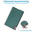 Tablet hoes geschikt voor Xiaomi Redmi Pad 2 Pro 2025 - Tri-fold hoes met Auto/Wake Functie en magneetsluiting - 12.1 inch - Donker Groen