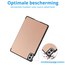 Tablet hoes geschikt voor Xiaomi Redmi Pad 2 Pro 2025 - Tri-fold hoes met Auto/Wake Functie en magneetsluiting - 12.1 inch - Rosé Goud