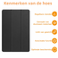 Hoozey - Tablet hoes geschikt voor Xiaomi Redmi Pad 2 Pro 2025 - Tri-fold hoes met Auto/Wake Functie en magneetsluiting - 12.1 inch - Zwart