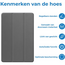 Tablet hoes geschikt voor Xiaomi Redmi Pad 2 Pro 2025 - Tri-fold hoes met Auto/Wake Functie en magneetsluiting - 12.1 inch - Grijs