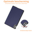 Hoozey - Tablet hoes geschikt voor Xiaomi Redmi Pad 2 Pro 2025 - Tri-fold hoes met Auto/Wake Functie en magneetsluiting - 12.1 inch - Donker Blauw
