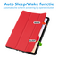 Tablet hoes geschikt voor Xiaomi Redmi Pad 2 Pro - Tri-Fold hoes met Auto/Wake functie en Magnetische sluiting - Met Pencil Houder - Rood