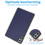 Tablet hoes geschikt voor Xiaomi Redmi Pad 2 Pro - Tri-Fold hoes met Auto/Wake functie en Magnetische sluiting - Met Pencil Houder - Donker Blauw