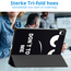 Case2go - Tablet hoes geschikt voor Samsung Galaxy Tab S11 (2025) - 11 Inch - Tri-Fold Book Case - Auto/Wake functie - Don't Touch Me