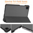 Tablet hoes geschikt voor Samsung Galaxy Tab A11 (2025) - 8.7 inch - Met Auto/Wake Functie - Tri-Fold hoes - Grijs